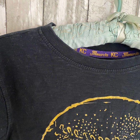 K C Monarchs national negro league baseball black t-shirt S - Picture 4 of 7